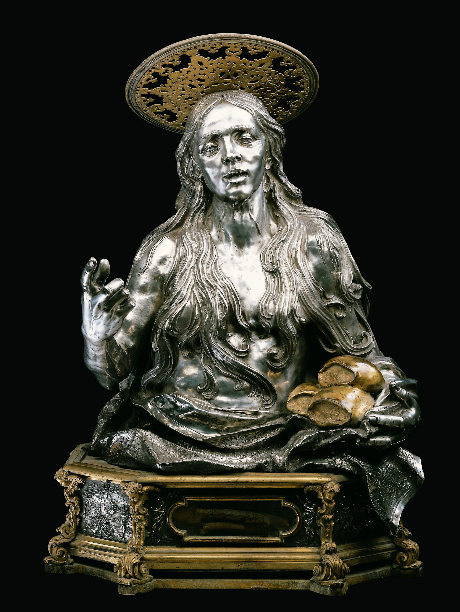 アンティーク フランス 祈祷書 聖書 マリア 彫刻 像 - コレクション